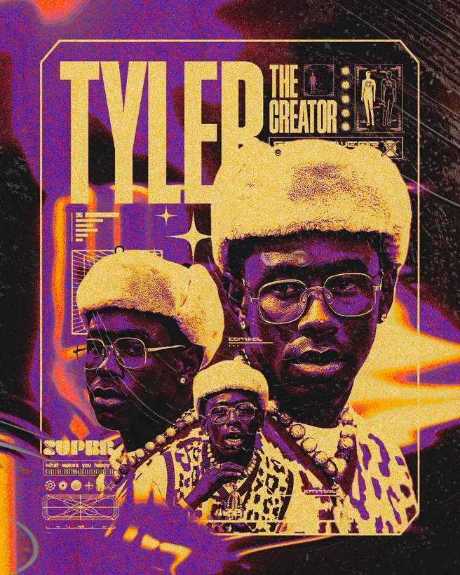 Tyler Photoshop poster template preview