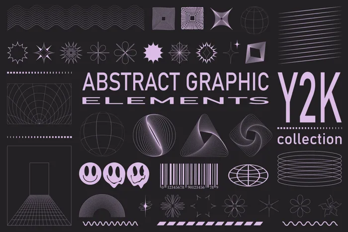Y2K Pack asset category from the Design Boost Pack